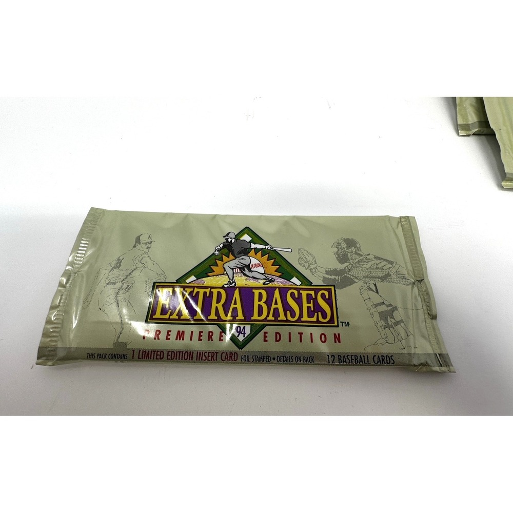 1994 Fleer Extra Bases Premiere Edition Baseball Cards Sealed Packs Lot of 10 - Picture 2 of 3
